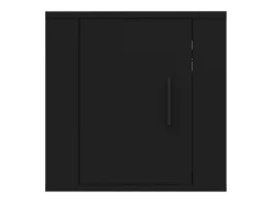Móvel de TV multimídia para parede prateleira para TV suporte para TV sala de jantar sala de estar quarto 2 peças 40 x 34,5 x 40 cm preto 02_0028911