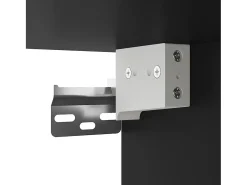 Móvel de TV multimídia para parede prateleira para TV suporte para TV sala de jantar sala de estar quarto 2 peças 40 x 34,5 x 40 cm preto 02_0028911