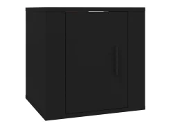 Móvel de TV multimídia para parede prateleira para TV suporte para TV sala de jantar sala de estar quarto 2 peças 40 x 34,5 x 40 cm preto 02_0028911