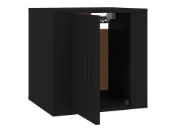Móvel de TV multimídia para parede prateleira para TV suporte para TV sala de jantar sala de estar quarto 2 peças 40 x 34,5 x 40 cm preto 02_0028911