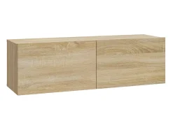 Móvel de TV multimídia para parede prateleira para TV suporte para TV sala de jantar sala de estar quarto 4 peças carvalho Sonoma 100 x 30 x 30 cm marrom 02_0029079