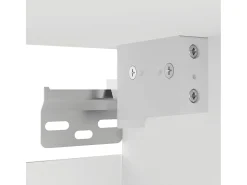 Móvel de TV multimídia para parede prateleira para TV aparador para TV para sala de jantar sala de estar quarto 2 peças 30,5 x 30 x 30 cm branco 02_0028902