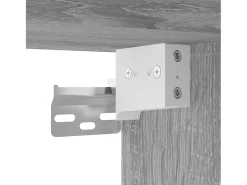 Móvel de TV multimídia para parede prateleira para TV aparador para TV para sala de jantar sala de estar quarto 2 peças Sonoma 40 x 34,5 x 60 cm cinza 02_0029014