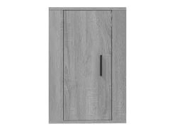 Móvel de TV multimídia para parede prateleira para TV aparador para TV para sala de jantar sala de estar quarto 2 peças Sonoma 40 x 34,5 x 60 cm cinza 02_0029014