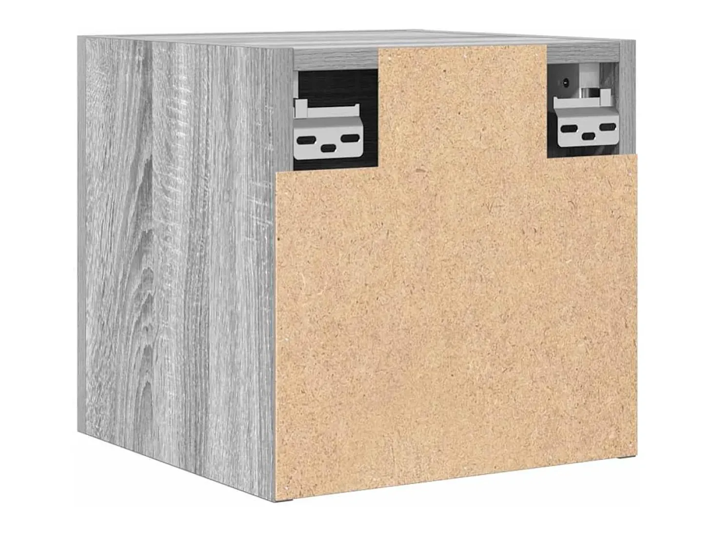 Móvel de TV multimídia para parede prateleira para TV aparador armário para TV sala de jantar sala de estar quarto 4 peças Sonoma 30,5 x 30 x 30 cm cinza 02_0029088