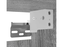 Móvel de TV multimídia para parede prateleira para TV aparador armário para TV sala de jantar sala de estar quarto 4 peças Sonoma 30,5 x 30 x 30 cm cinza 02_0029088