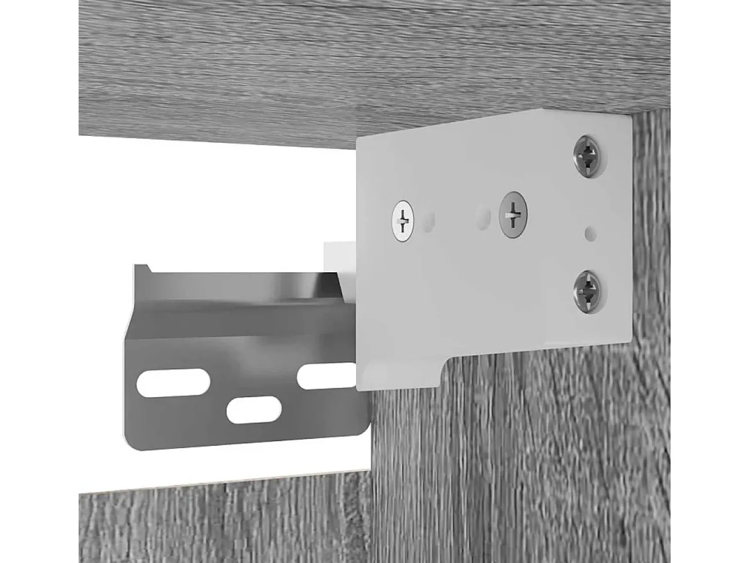Móvel de TV multimídia para parede prateleira para TV aparador armário para TV sala de jantar sala de estar quarto 4 peças Sonoma 30,5 x 30 x 30 cm cinza 02_0029088