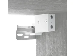 Móvel de TV multimídia para parede prateleira para TV aparador para TV para sala de jantar sala de estar quarto 2 peças Sonoma 100 x 34,5 x 40 cm cinza 02_0029011