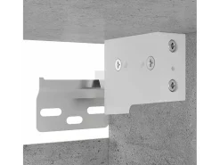 Móvel de TV multimídia para parede prateleira para TV aparador para TV para sala de jantar sala de estar quarto 2 peças 30,5 x 30 x 30 cm cinza 02_0028904