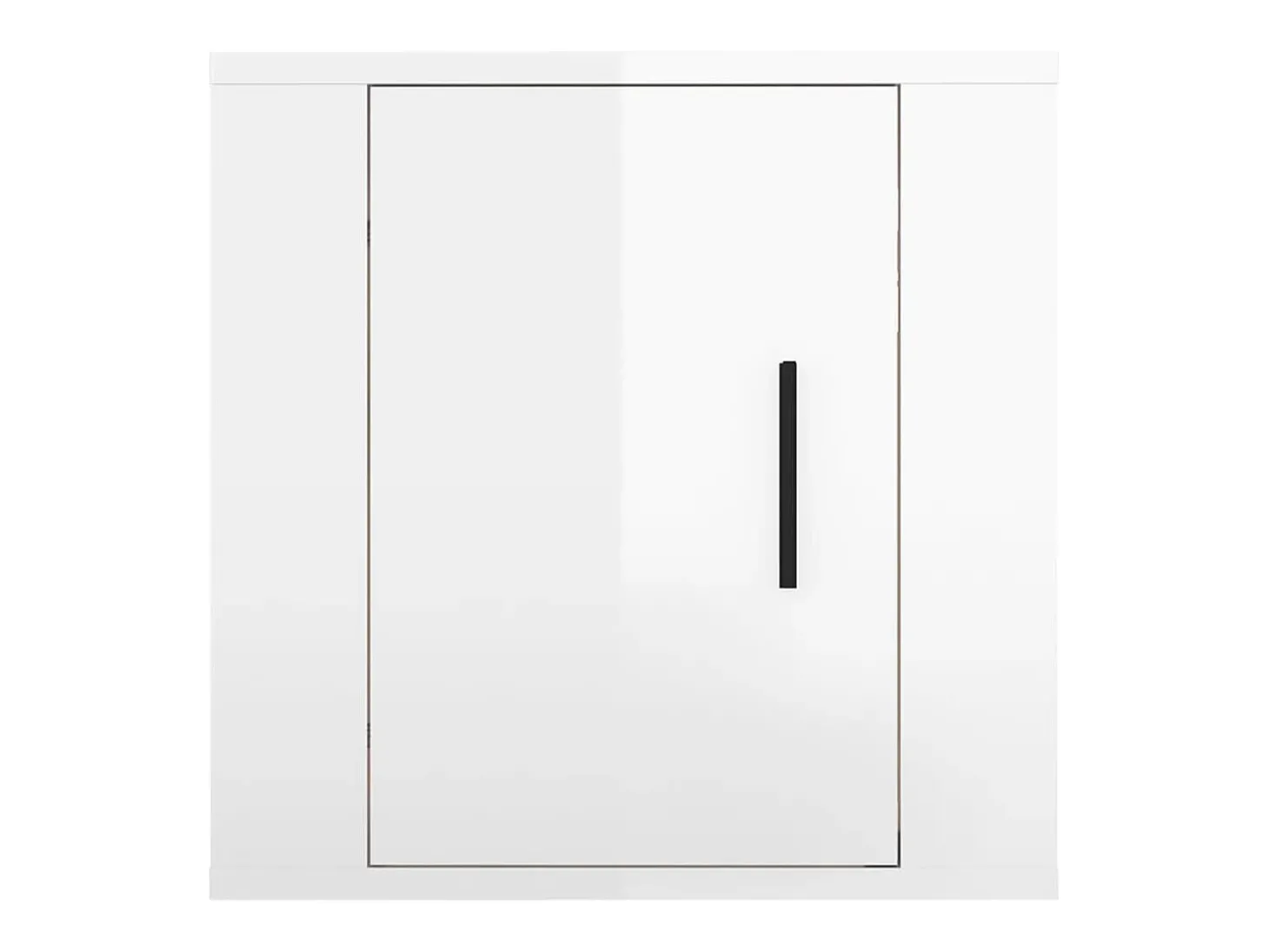 Móvel de TV multimídia para parede prateleira para TV armário para TV sala de jantar sala de estar quarto 2 peças brilhante 40 x 34,5 x 40 cm branco 02_0028947