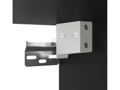Móvel de TV multimídia para parede prateleira para TV aparador armário para TV sala de jantar sala de estar quarto 2 peças 40 x 34,5 x 60 cm preto 02_0028914