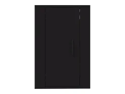 Móvel de TV multimídia para parede prateleira para TV aparador armário para TV sala de jantar sala de estar quarto 2 peças 40 x 34,5 x 60 cm preto 02_0028914