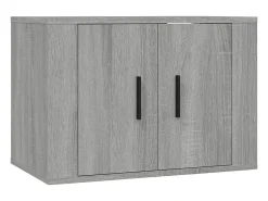 Móvel de TV multimídia para parede prateleira para TV aparador para TV para sala de jantar sala de estar quarto 3 peças Sonoma 57 x 34,5 x 40 cm cinza 02_0029050