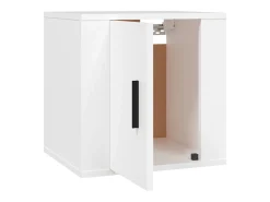Móvel de TV multimídia para parede prateleira para TV aparador armário para TV sala de jantar sala de estar quarto 2 peças 40 x 34,5 x 40 cm branco 02_0028909