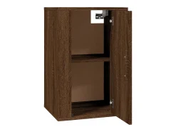 Móvel de TV multimídia para parede prateleira para TV aparador para TV para sala de jantar sala de estar quarto 2 peças carvalho 40 x 34,5 x 60 cm marrom 02_0028968