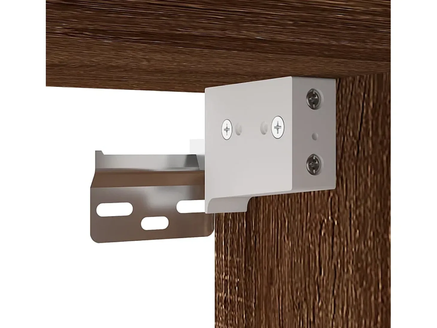 Móvel de TV multimídia para parede prateleira para TV aparador para TV para sala de jantar sala de estar quarto 2 peças carvalho 40 x 34,5 x 60 cm marrom 02_0028968