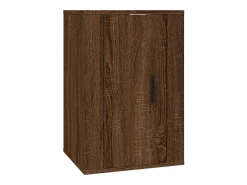 Móvel de TV multimídia para parede prateleira para TV aparador para TV para sala de jantar sala de estar quarto 2 peças carvalho 40 x 34,5 x 60 cm marrom 02_0028968