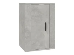 Móvel de TV multimídia para parede prateleira para TV aparador para TV para sala de jantar sala de estar quarto 2 peças 40 x 34,5 x 60 cm cinza 02_0028913