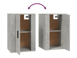 Móvel de TV multimídia para parede prateleira para TV aparador para TV para sala de jantar sala de estar quarto 2 peças 40 x 34,5 x 60 cm cinza 02_0028913
