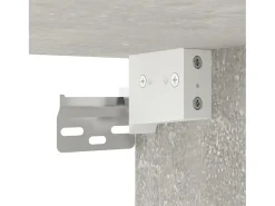Móvel de TV multimídia para parede prateleira para TV aparador para TV para sala de jantar sala de estar quarto 2 peças 40 x 34,5 x 60 cm cinza 02_0028913