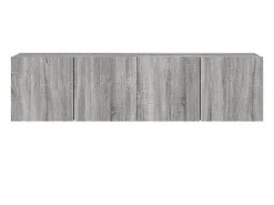 Móvel de TV multimídia para parede prateleira para TV armário para TV sala de jantar sala de estar quarto 2 peças Sonoma 80 x 30 x 41 cm cinza 02_0029017