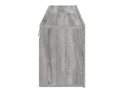 Móvel de TV multimídia para parede prateleira para TV armário para TV sala de jantar sala de estar quarto 2 peças Sonoma 80 x 30 x 41 cm cinza 02_0029017