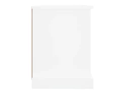 Móvel de TV multimídia prateleira de televisão televisão buffet sala de jantar sala de estar quarto 73 x 35,5 x 47,5 cm madeira de engenharia branca 02_0026199