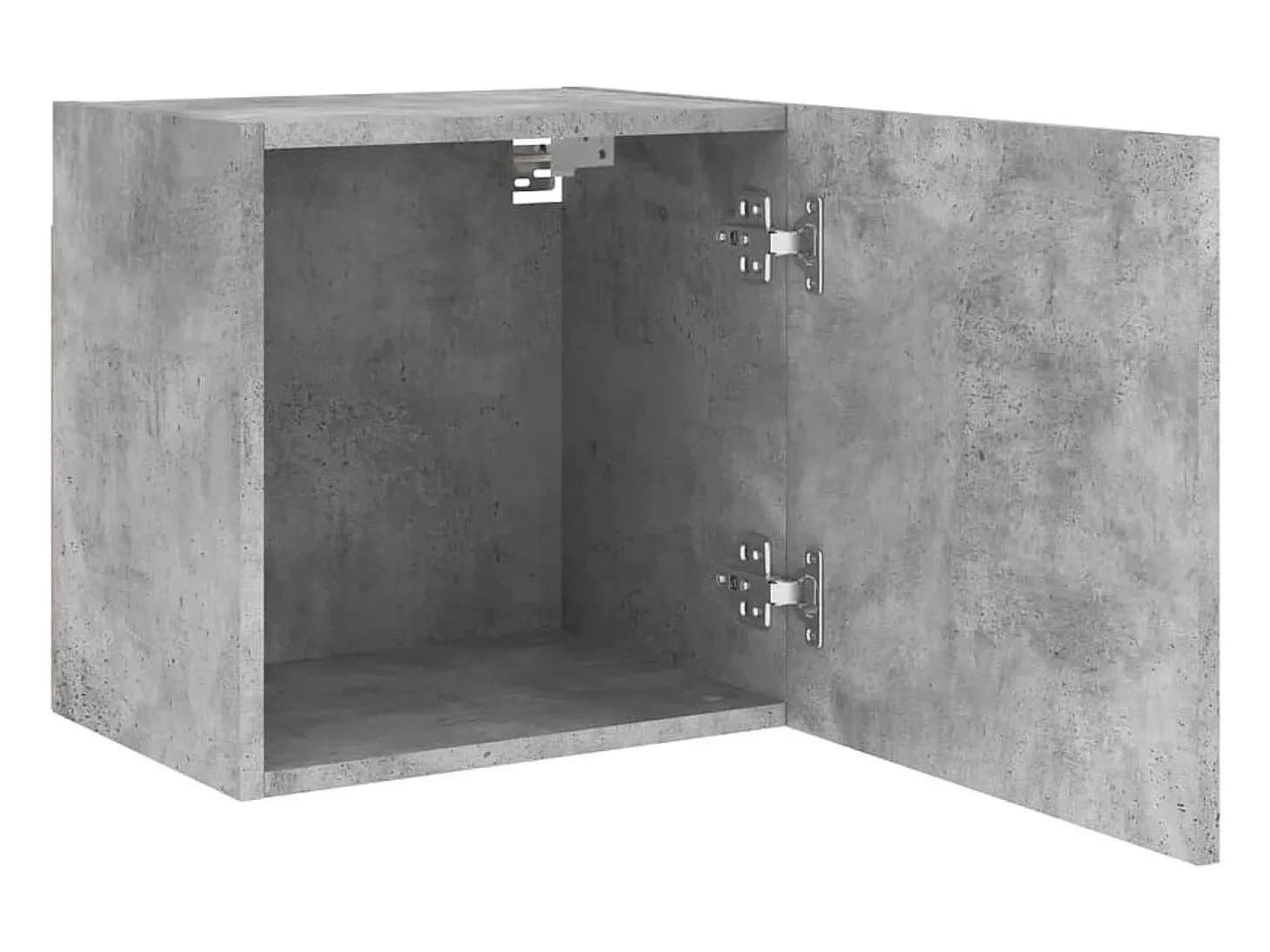 Móvel de TV multimídia prateleira de TV aparador de TV sala de jantar sala de estar quarto parede 405 x 30 x 40 cm madeira projetada cinza 02_0027781
