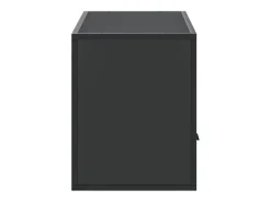 Móvel de TV multimídia prateleira de televisão televisão buffet sala de jantar sala de estar quarto 100 x 31 x 39,5 cm madeira trabalhada e metal preto 02_0025440