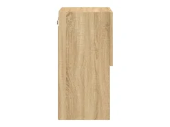 Móvel de TV multimídia prateleira de TV aparador de TV sala de jantar sala de estar quarto com luzes LED 2 peças carvalho Sonoma 305 x 30 x 60 cm marrom 02_0028873