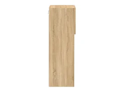 Móvel de TV multimídia prateleira de TV aparador de TV sala de jantar sala de estar quarto com luzes LED carvalho Sonoma 305 x 30 x 90 cm marrom 02_0026781
