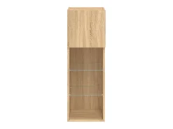 Móvel de TV multimídia prateleira de TV aparador de TV sala de jantar sala de estar quarto com luzes LED carvalho Sonoma 305 x 30 x 90 cm marrom 02_0026781