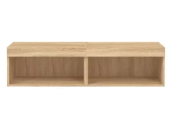 Móvel de TV multimídia Prateleira de TV Aparador de TV Sala de jantar Sala de estar Quarto com luzes LED 2 peças Carvalho Sonoma 60 x 30 x 30 cm marrom 02_0028877