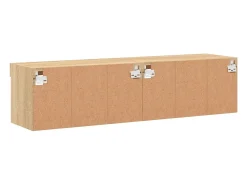 Móvel de TV multimídia Prateleira de TV Aparador de TV Sala de jantar Sala de estar Quarto com luzes LED 2 peças Carvalho Sonoma 60 x 30 x 30 cm marrom 02_0028877