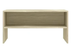 Móvel de TV multimídia prateleira de televisão televisão buffet sala de jantar sala de estar quarto carvalho sonoma 80 x 40 x 40 cm madeira maciça marrom 02_0027552