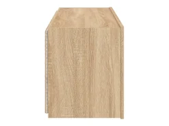Móvel de TV multimídia prateleira de TV aparador de TV sala de jantar sala de estar quarto parede com luzes LED carvalho sonoma 100 x 35 x 41 cm marrom 02_0028005