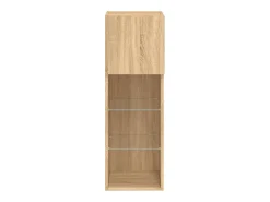 Móvel de TV multimídia prateleira de TV aparador de TV sala de jantar sala de estar quarto com luzes LED 2 peças carvalho Sonoma 305 x 30 x 90 cm marrom 02_0028874