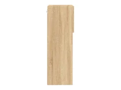 Móvel de TV multimídia Prateleira de TV aparador de TV sala de jantar sala de estar quarto com luzes LED 2 peças Carvalho Sonoma 405 x 30 x 90 cm marrom 02_0028876