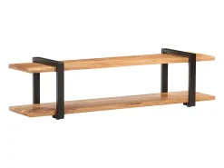 Móvel de TV multimídia prateleira de televisão televisão buffet sala de jantar sala de estar quarto 160 x 40 x 40 cm madeira de acácia maciça marrom 02_0026071