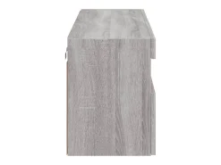 Móvel de TV multimídia prateleira de TV aparador de TV sala de jantar sala de estar quarto parede com luzes LED sonoma 100 x 30 x 40 cm cinza 02_0028032