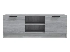 Móvel de TV multimídia prateleira de televisão televisão buffet sala de jantar sala de estar quarto sonoma 102 x 35 x 36,5 cm madeira trabalhada cinza 02_0028349