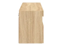 Móvel de TV multimídia prateleira de TV aparador de TV sala de jantar sala de estar quarto parede com luzes LED carvalho sonoma 100 x 30 x 40 cm marrom 02_0027999
