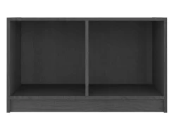 Móvel de TV multimídia prateleira de televisão televisão buffet sala de jantar sala de estar quarto 70 x 33 x 42 cm madeira maciça de pinho cinza 02_0026177