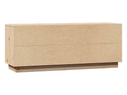 Móvel de TV multimídia prateleira de televisão televisão buffet sala de jantar sala de estar quarto 110,5 x 35 x 44 cm madeira maciça de pinho marrom 02_0025776