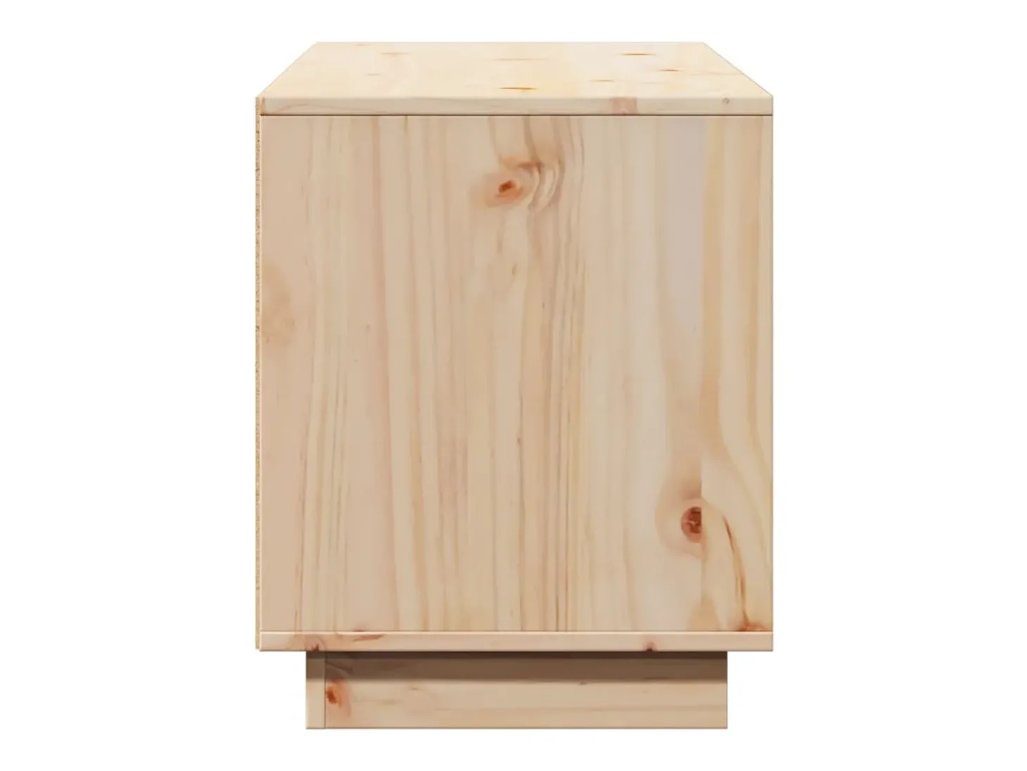 Móvel de TV multimídia prateleira de televisão televisão buffet sala de jantar sala de estar quarto 110,5 x 35 x 44 cm madeira maciça de pinho marrom 02_0025776
