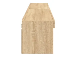 Móvel de TV multimídia Prateleira de TV Aparador de TV Sala de jantar Sala de estar Quarto com luzes LED 2 peças Carvalho Sonoma 100 x 30 x 30 cm marrom 02_0028871