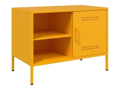 Móvel de TV 68x39x50,5 cm aço amarelo mostarda PT671971