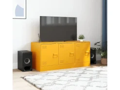 Móvel de TV 99x39x44 cm aço amarelo mostarda PT555610