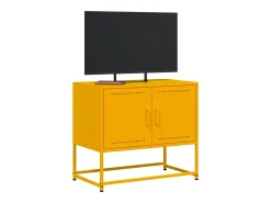 Móvel de TV 68,5x39x60,5 cm aço amarelo mostarda