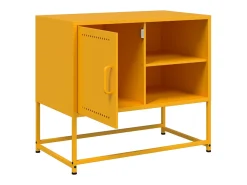Móvel de TV 68x39x60,5 cm aço amarelo mostarda